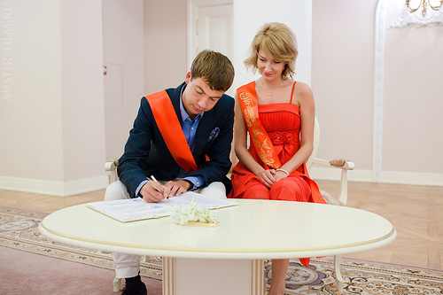 Фотосъемка регистрации брака в Пушкине