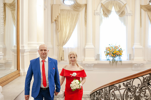 Фотосъемка регистрации во втором дворце бракосочетания